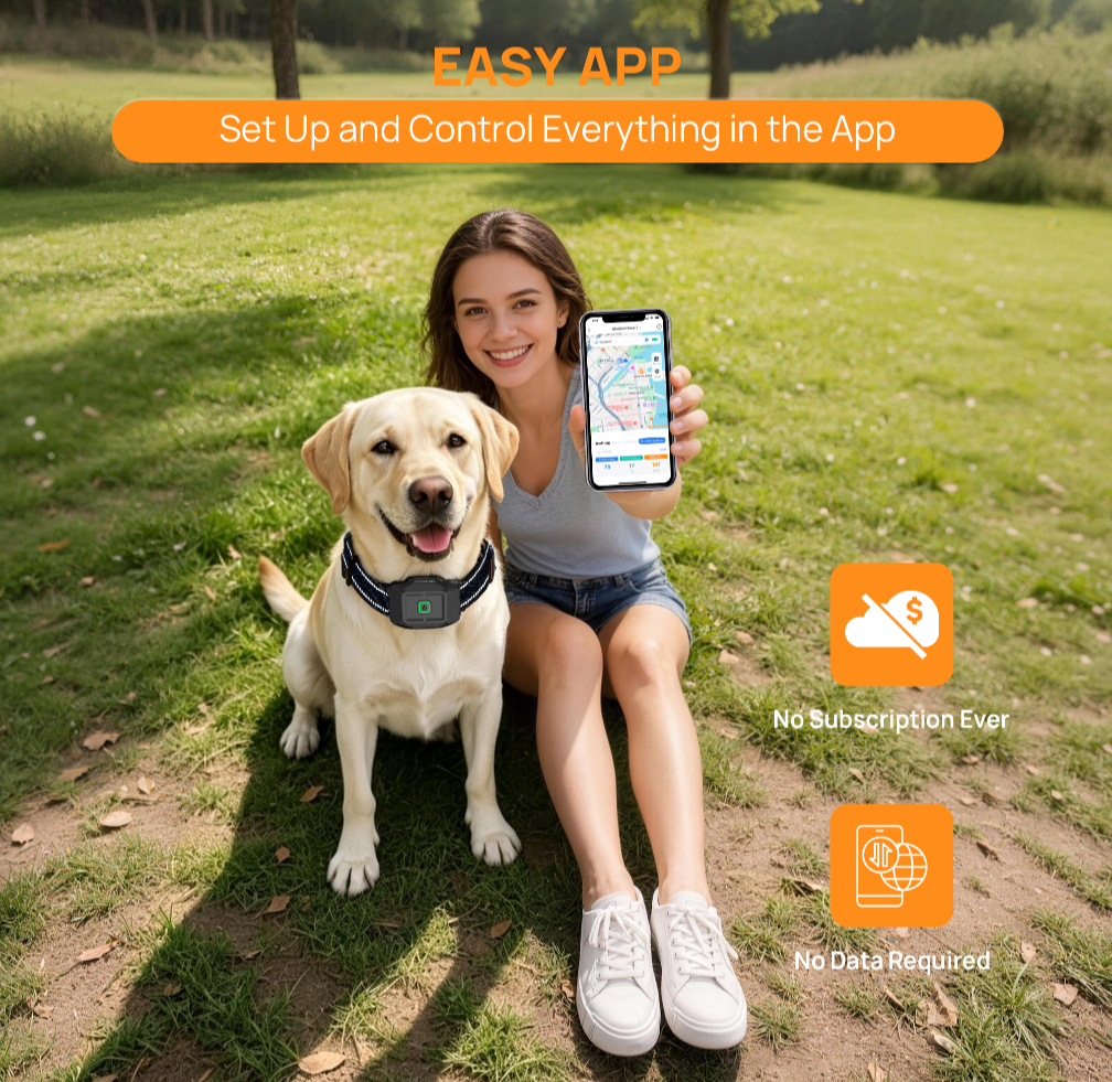 Customizable boundary GPS F860 with App | For Medium and Large dogs
