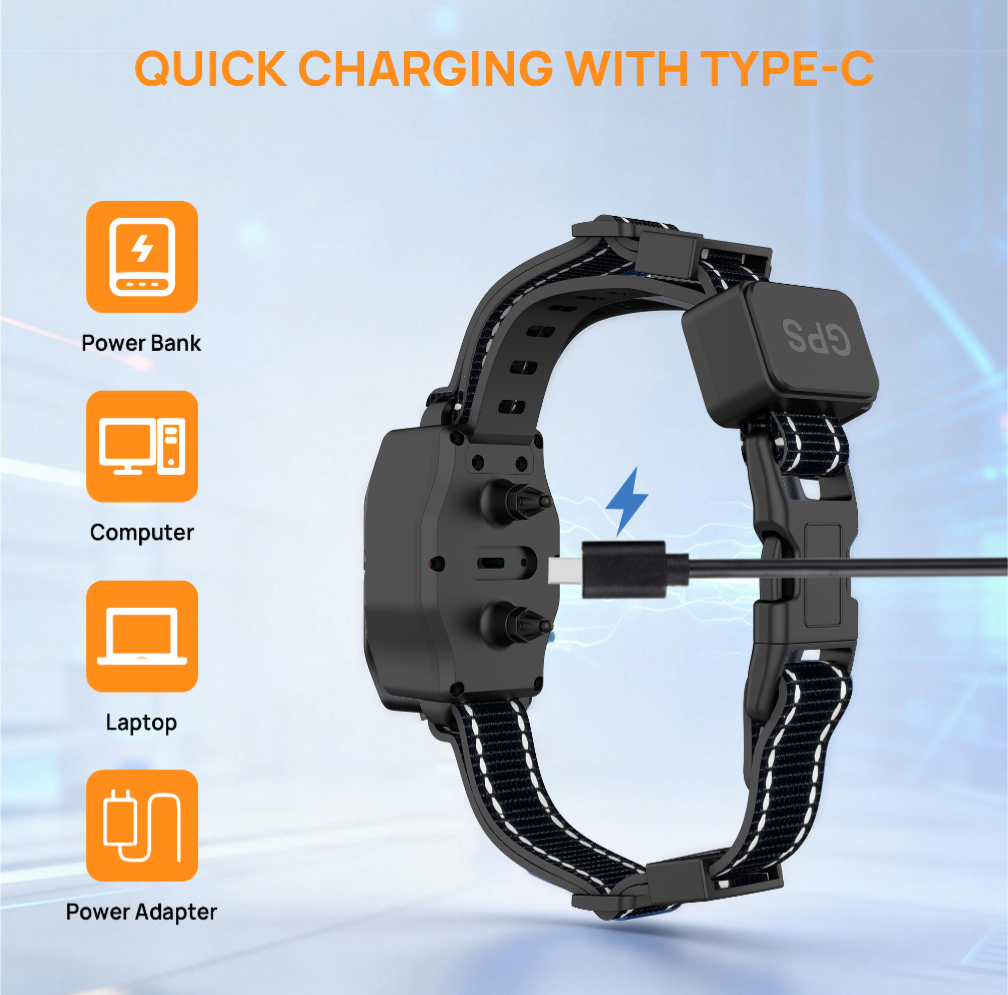 Customizable boundary GPS F860 with App | For Medium and Large dogs